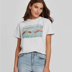 large artistic graphic tee